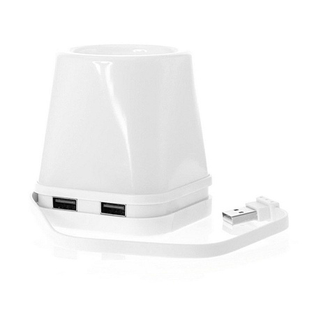 HUB USB Lampka LED kubek podstawka